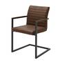 Armchair Faux Leather Brown 0