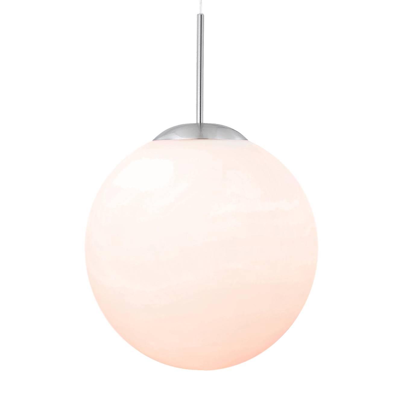 1-Flammig Balla II Pendelleuchte Milchglas Eisen  0