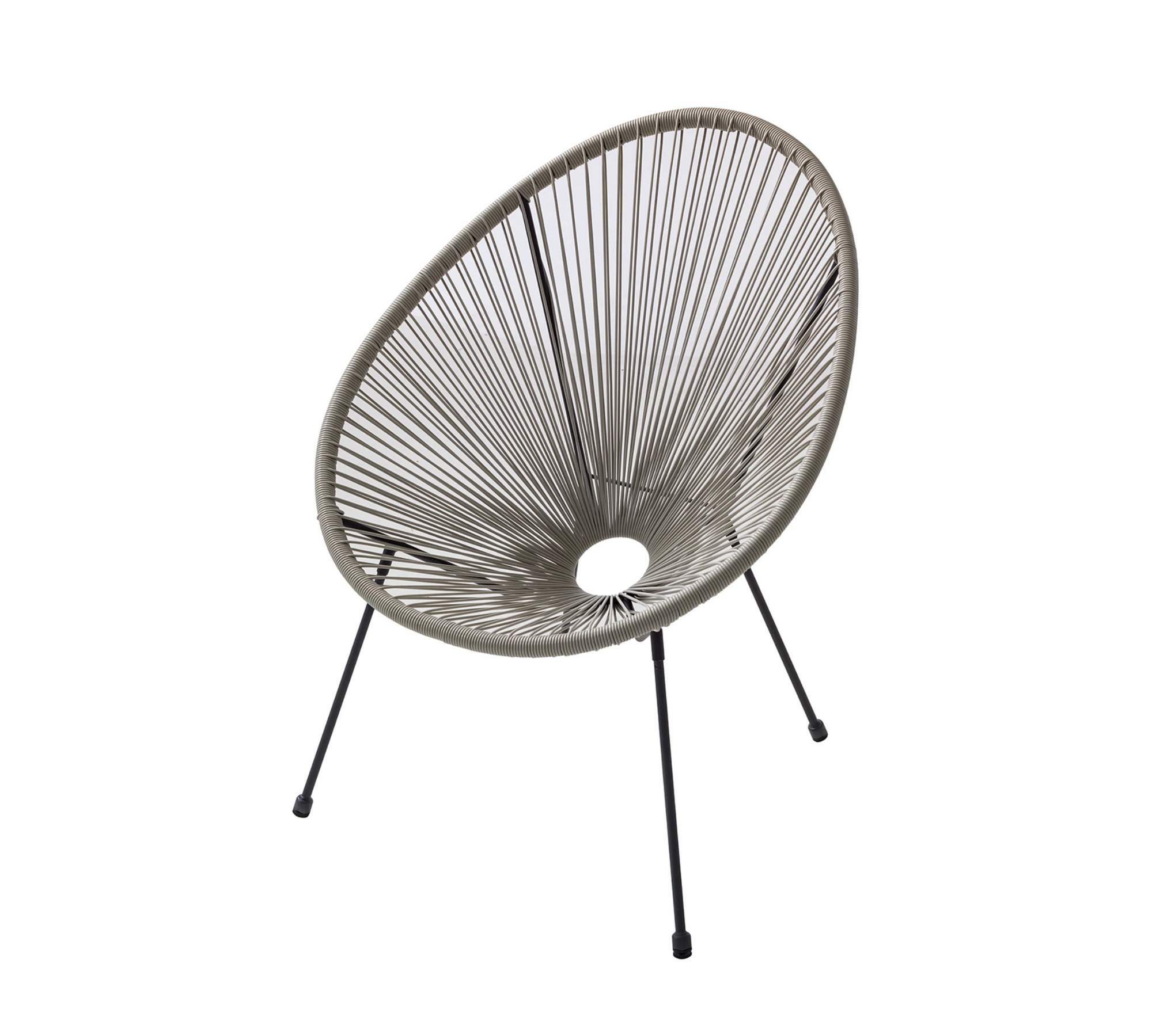 Sitzgruppe 3-teilig Metall Kunstfaserstreben Beige 1