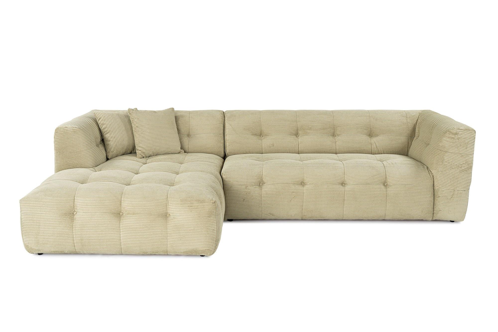 Cady Sofa Chaise Lounge Left Light Green 1