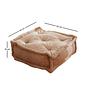 Biscuit Cushion Velvet Brown 3