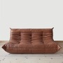Togo Sofa 3-seater Pull-Up-Leather Kentucky Brown 1