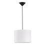 Pendant lamp Vigo linen 1-light White / Black 3