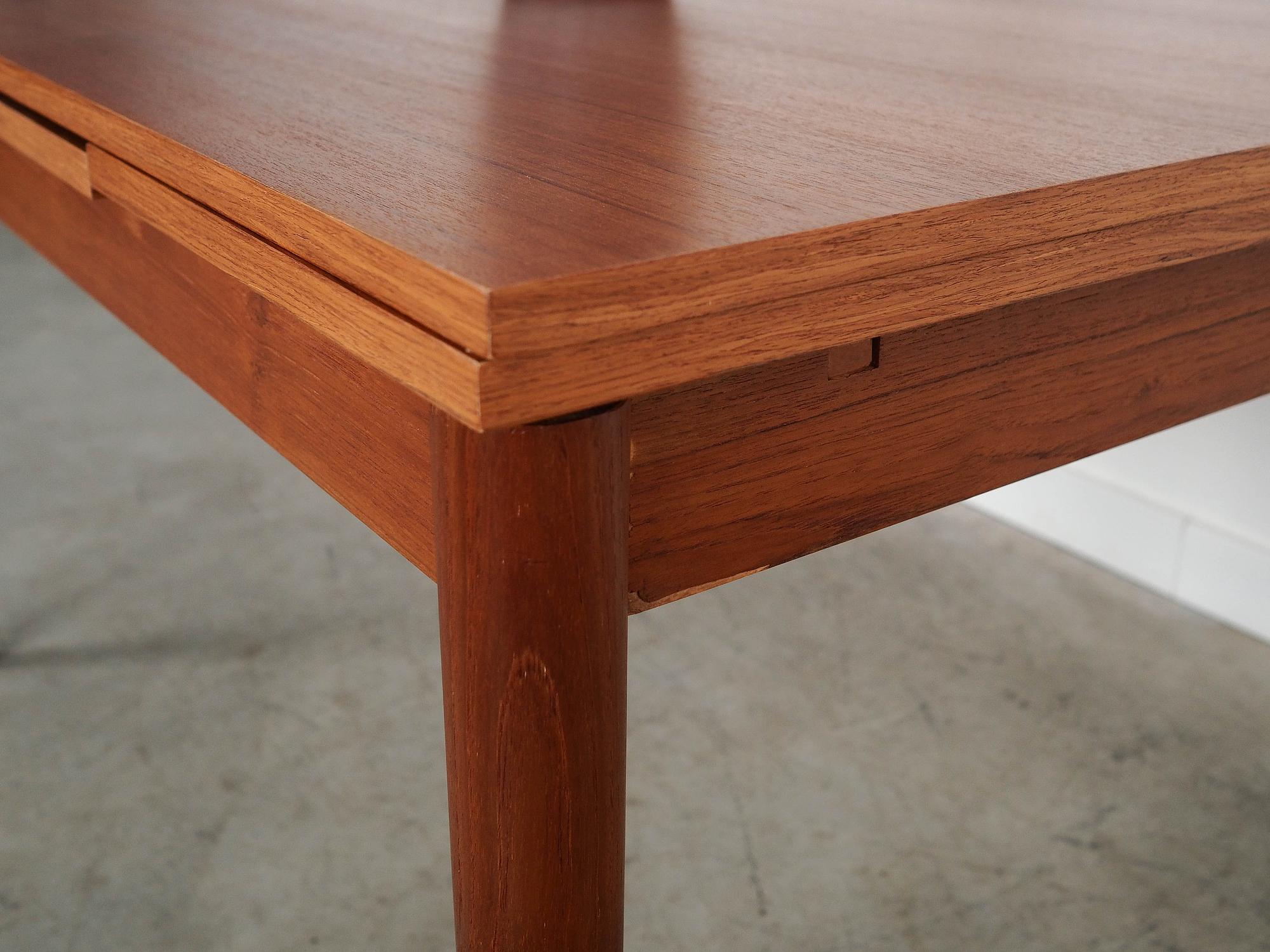 Teaktisch Braun 1970er Jahre 4