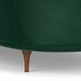 Elinor 3-Sitzer Sofa Velour Lux Dark Green 6