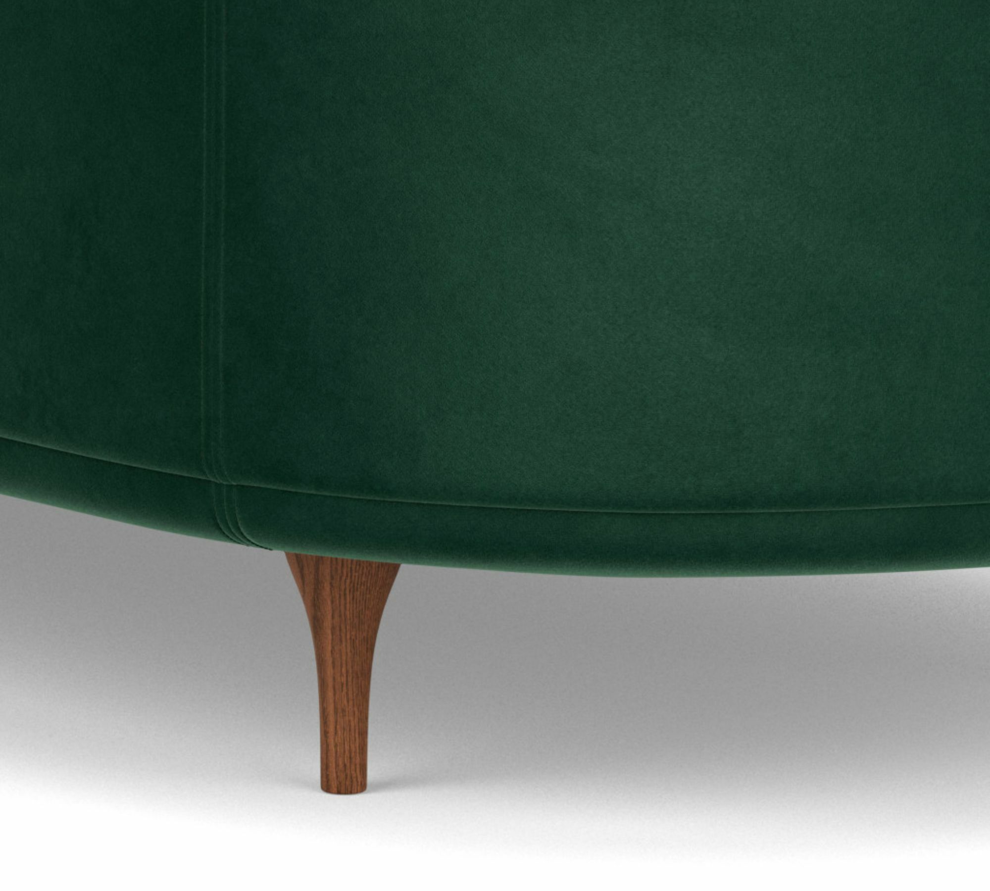 Elinor 3-Sitzer Sofa Velour Lux Dark Green 6