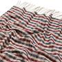 Ibiza Plaid Decke Recycelte Baumwolle Mikro-Karo Blau Rot 5