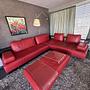 Corner Sofa Dono Leather Red 0