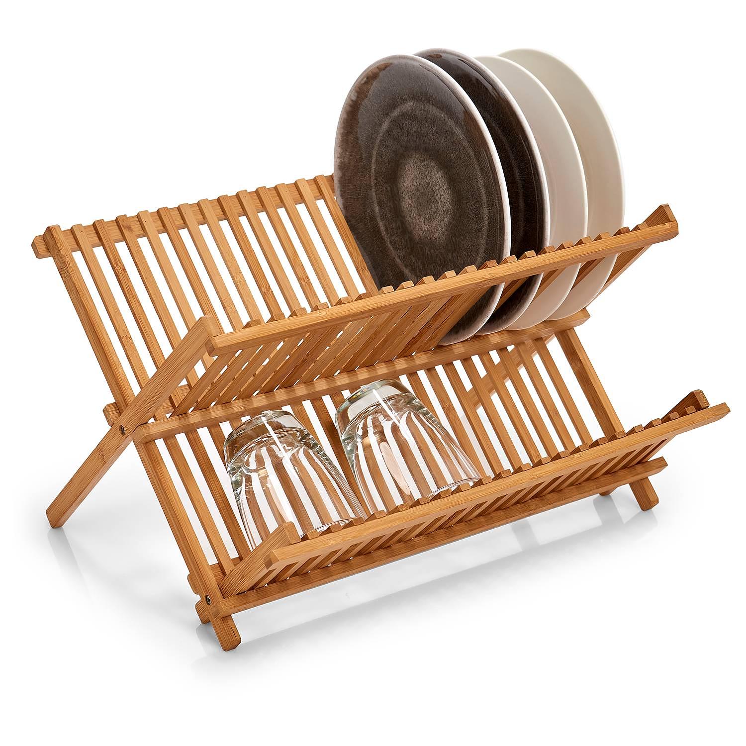 Tellerabtropfständer Karise Bambus natur 42 x 35 x 25 2