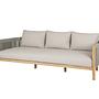 Majorelle Outdoor Sofa 3-Sitzer Polyester Sand 200x78x67 cm 0