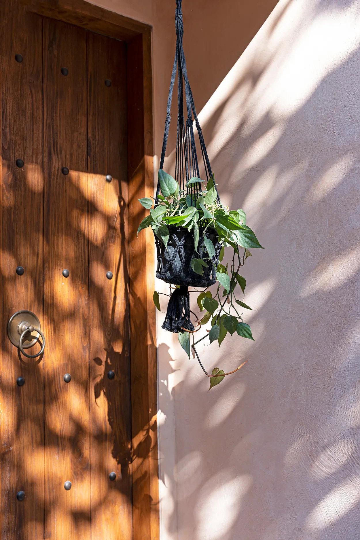 Macrame Plant Hanger Black 1