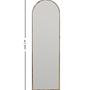 Emma Standing Mirror Walnut Brown 50cmx 160cm 5