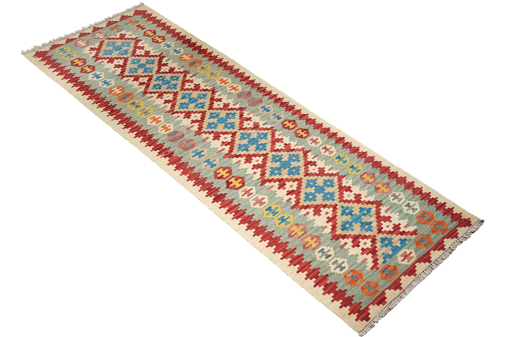 Kilim Gashgai Teppich Wolle Mehrfarbig 2