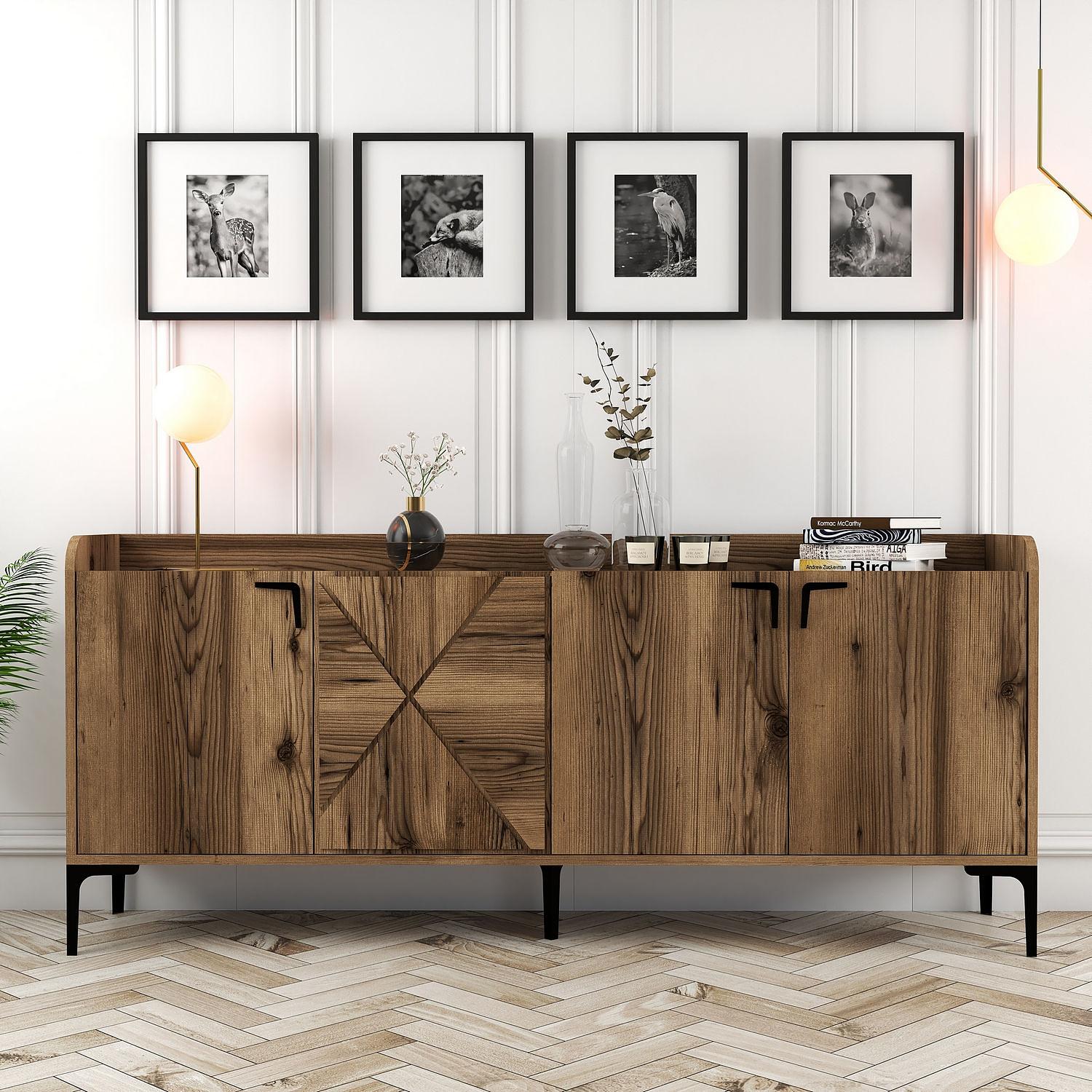 Venedik Sideboard Walnussbraun 0