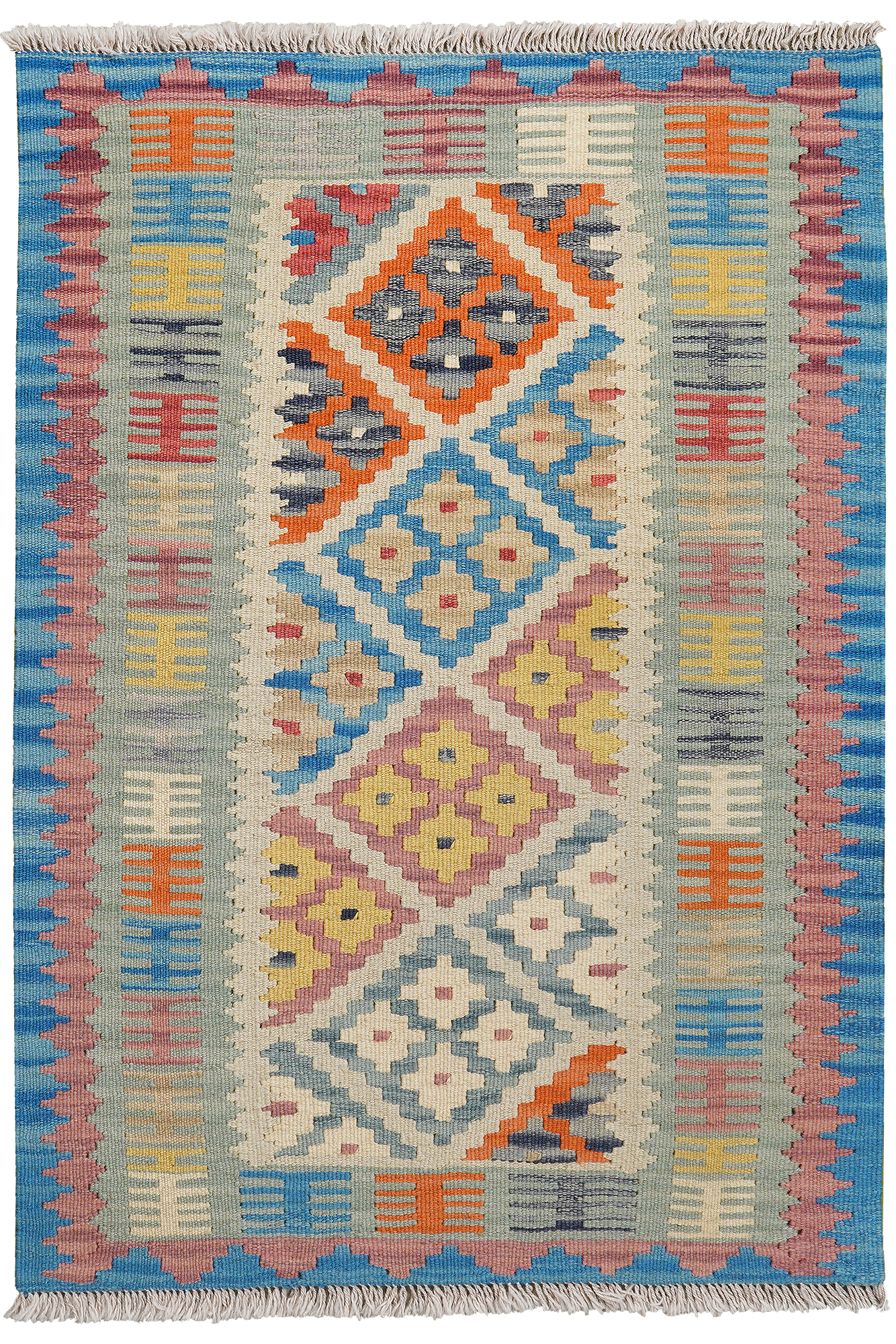 Kilim Gashgai Teppich Mehrfarbig 0