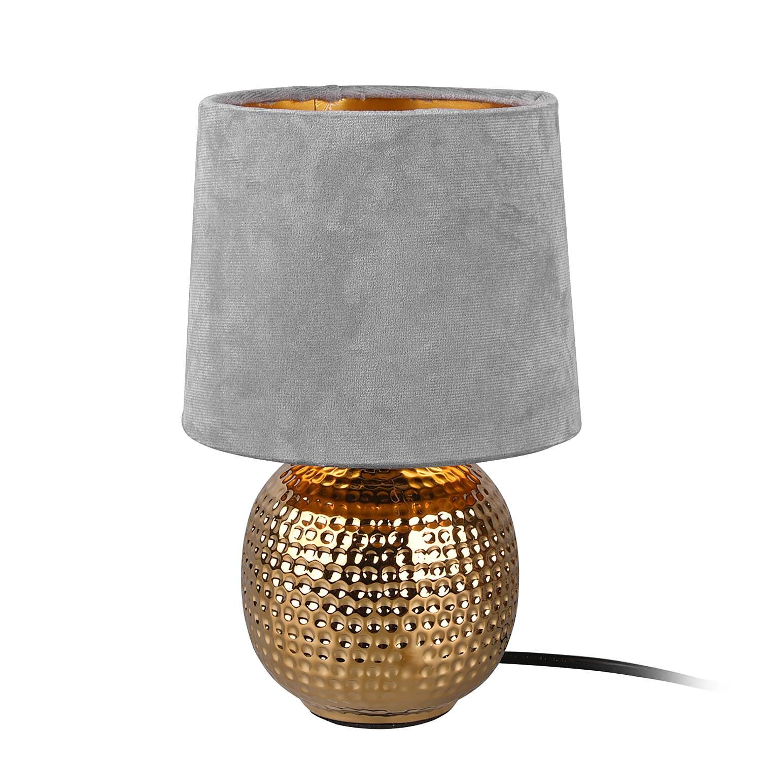 Table lamp velvet ceramic 1-light 1