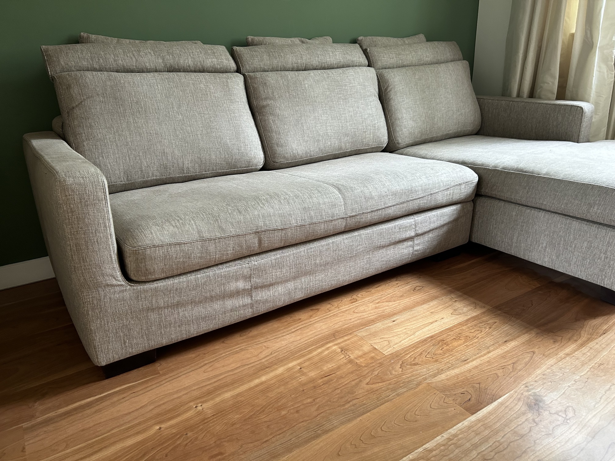 Gatsby Sofa Récamiere Rechts Baumwolle Holz Braun 9