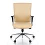 MURANO 10 Bürostuhl mit Rollen Leder Beige 0