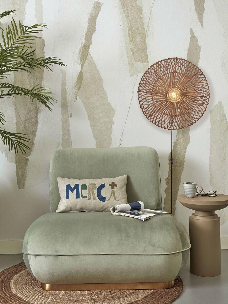 Zanzibar Wandleuchte Rattan Beige 4