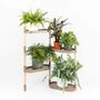 Modular plant stand with 4 shelves Brown 0