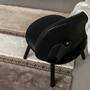 Naïve Lounge chair Ash wood Leather Black 6