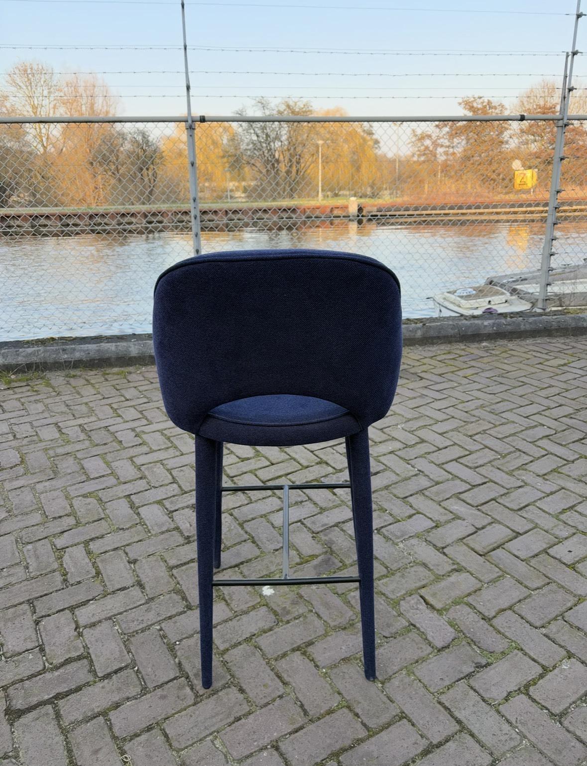 Barstool Polspotten Dark Blue 3