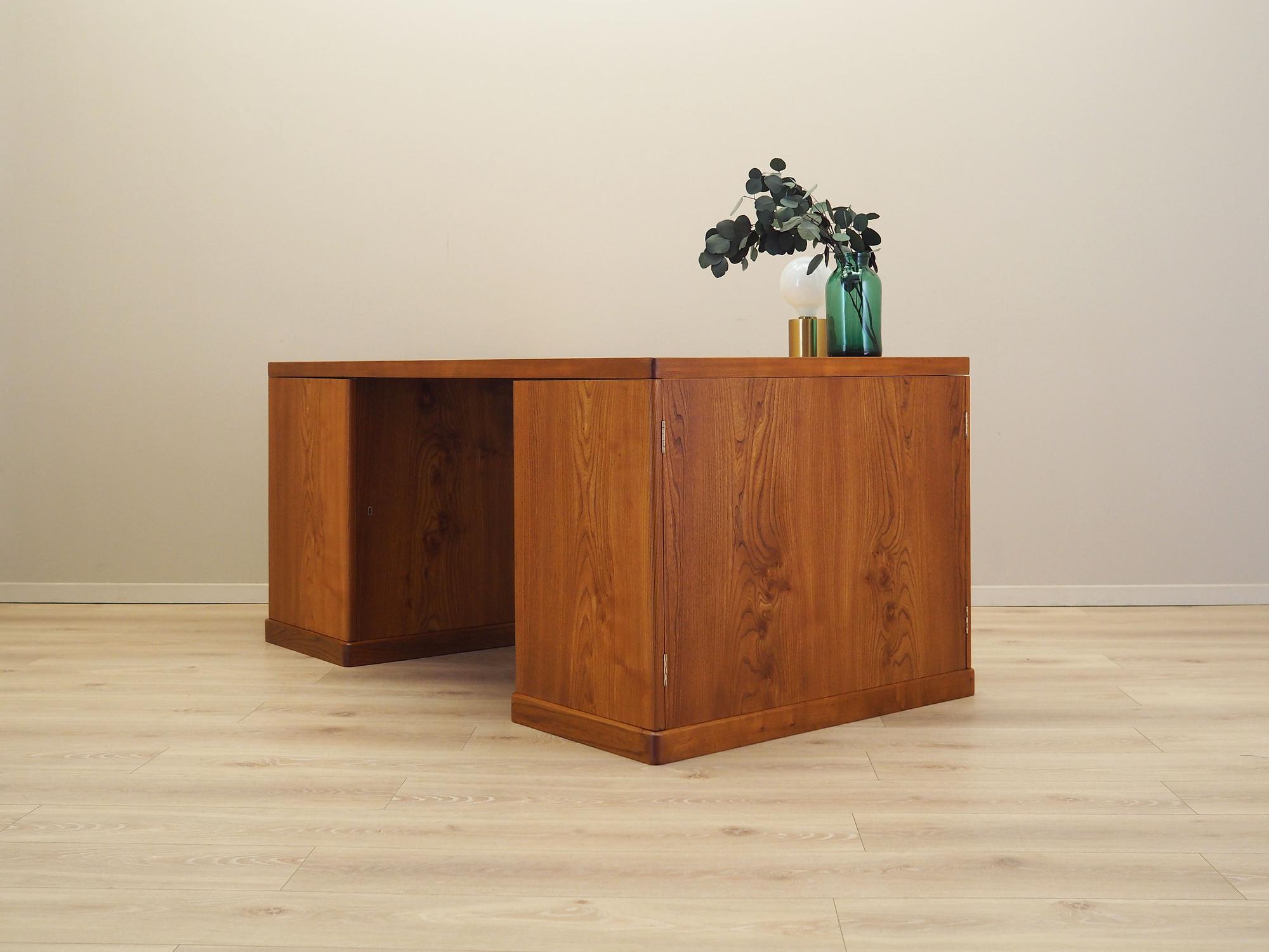 Schreibtisch Kirschholz 1960er Jahre 3