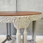 Vintage Couchtisch Holz Grau 1940er Jahre 5