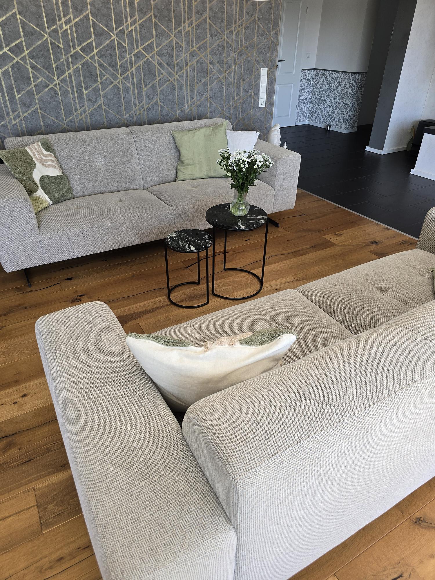 2x 2-Sitzer Sofa Grau 5