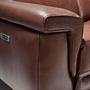 3 seater relaxation sofa in brown leather 6117 4