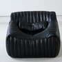 Vintage Annie Hiéronimus Sandra Sofa-Set Leder Schwarz 6-tlg 7