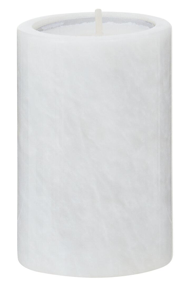 3x Salmo Tealight Holder Marble White 1