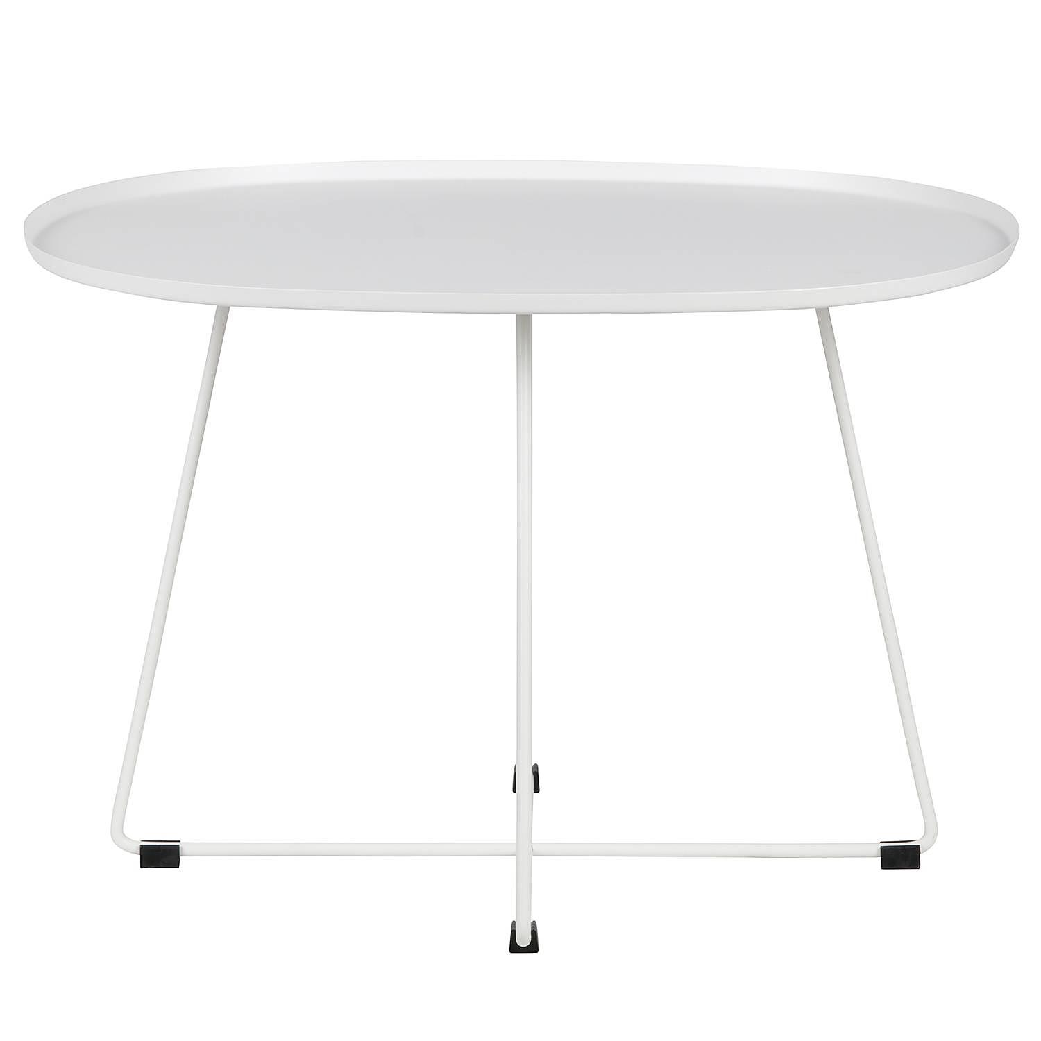 Coffee table reed iron white 1