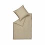 Bettwäsche Webstoff Beige 200 x 220 cm 0