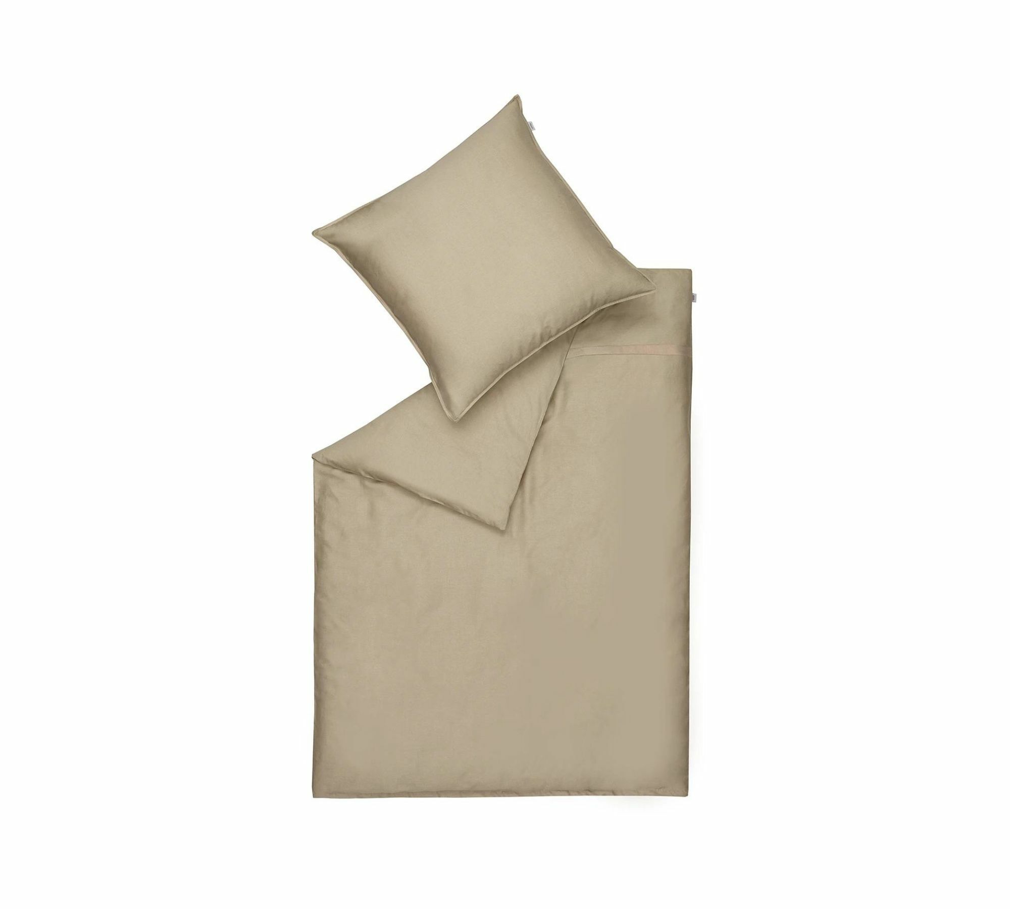 Bettwäsche Webstoff Beige 200 x 220 cm 0
