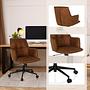 SOLAO LIFE  Office Chair Swivel Fabric Brown 3