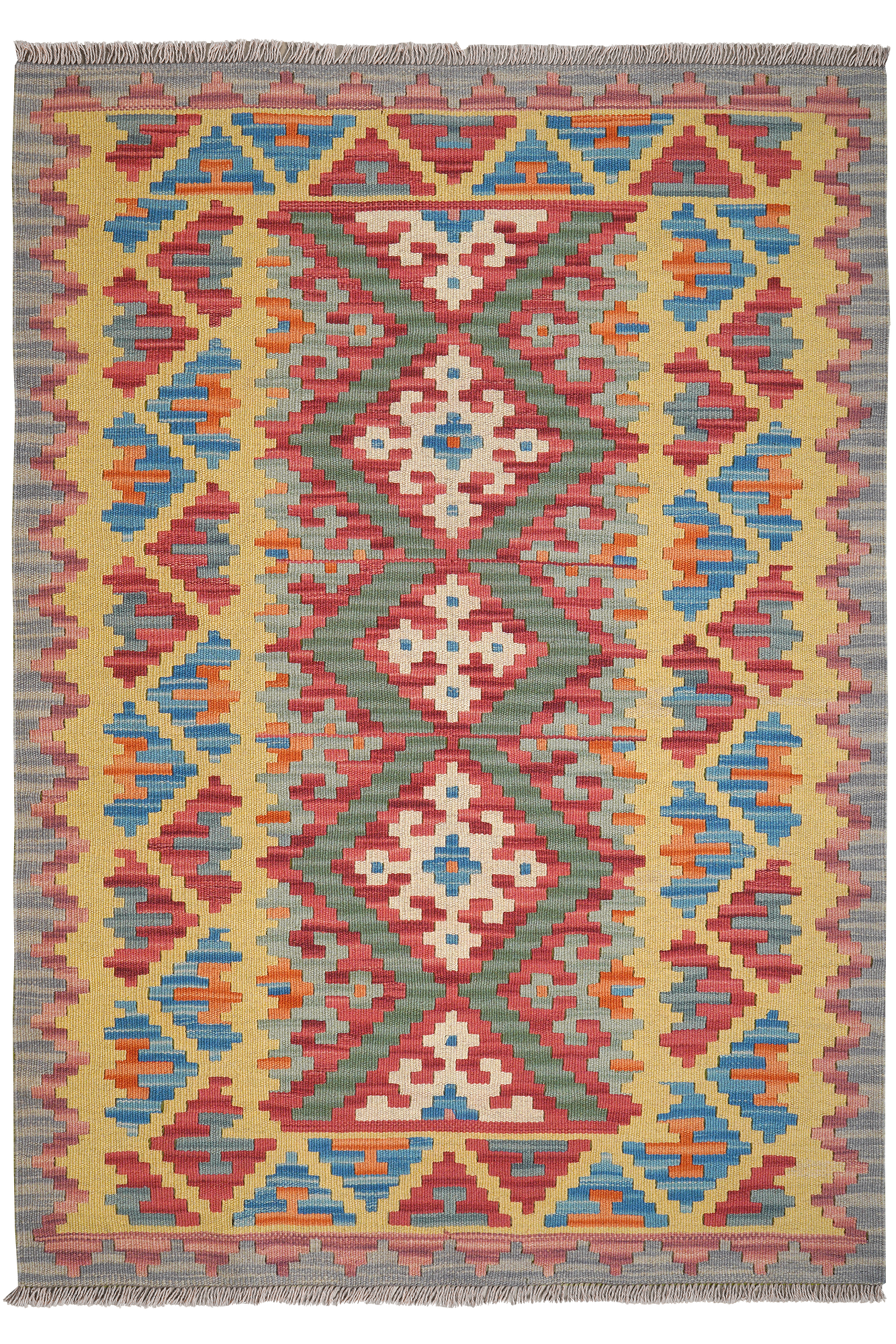 Kelim Gashgai Wool Multicolored 7