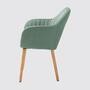 Armchair TILANDA Fabric Cors: Mint Grey Single chair 2