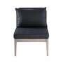 Loungesessel Holz Metall Grau 3