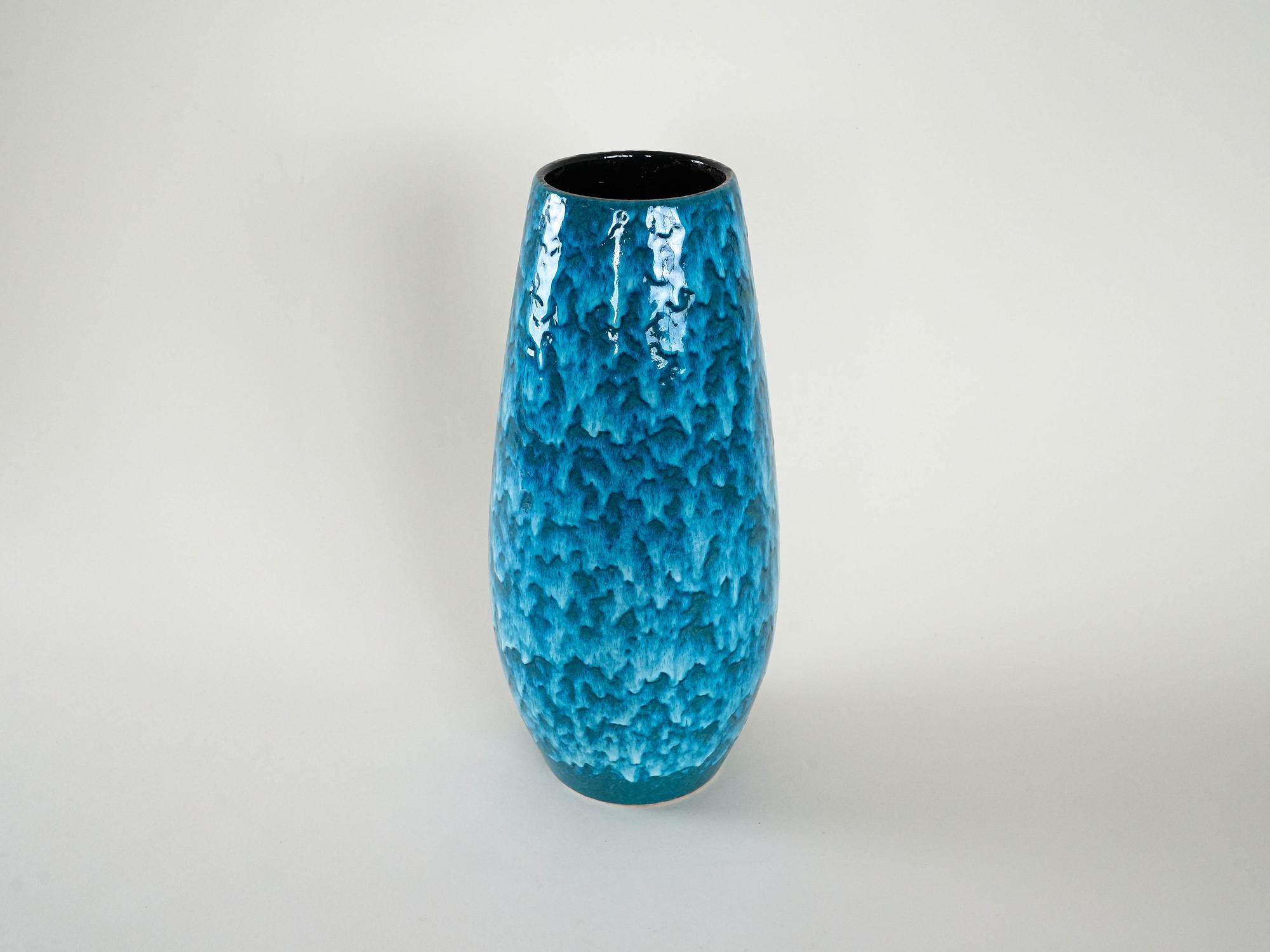 Keramikvase Blau 4