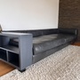 Al Jazar Sofa 4-Sitzer Leder Holz Schwarz 6