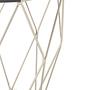 Allure Tempered Glass und Chrome Sechseck Beistelltisch
 1