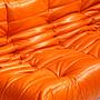 Togo Sofa 3-Sitzer in Premium Leder Orange 4
