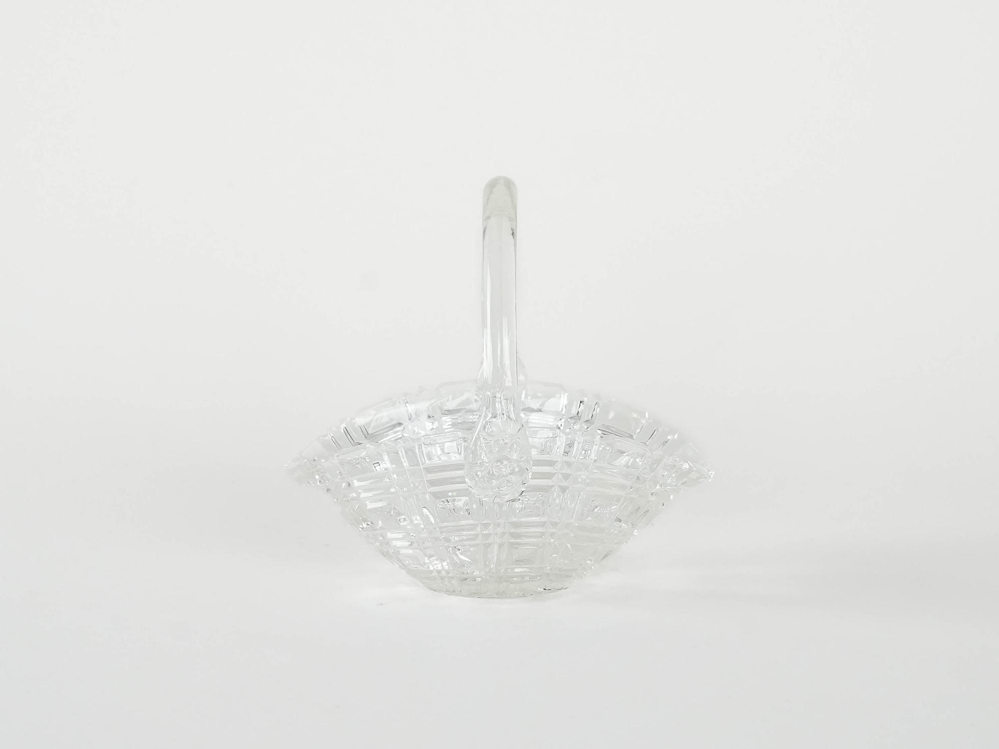 Basket Sugar bowl Transparent 1970s 2