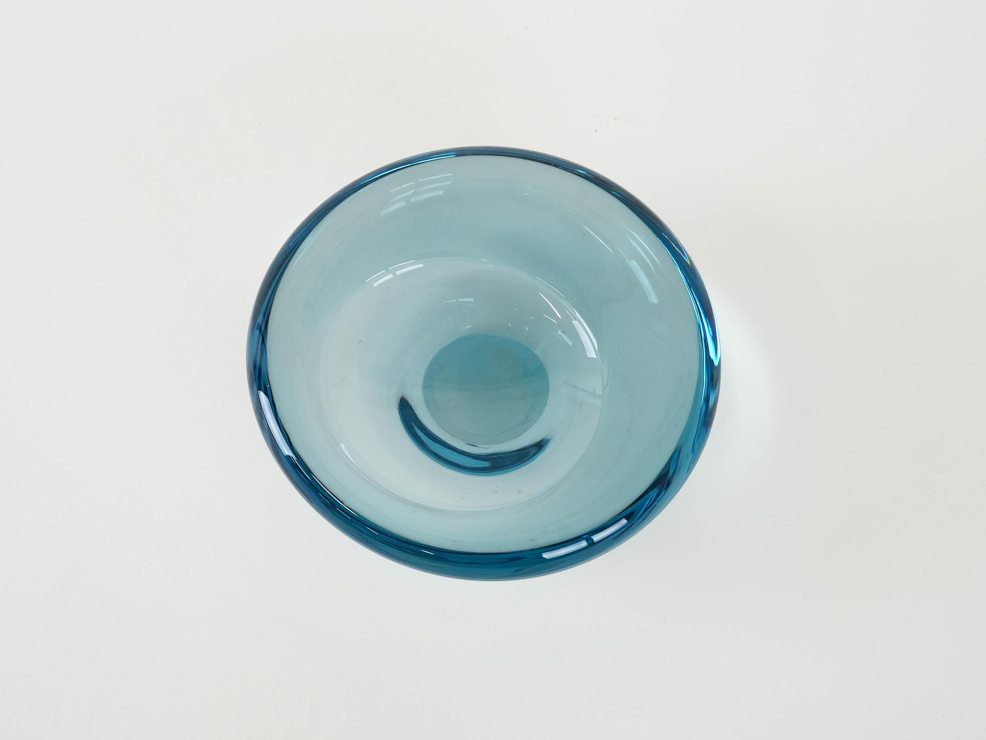 Glasplatte Blau 1960er Jahre 4