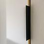 Cabinet door handle steel powder-coated black 0