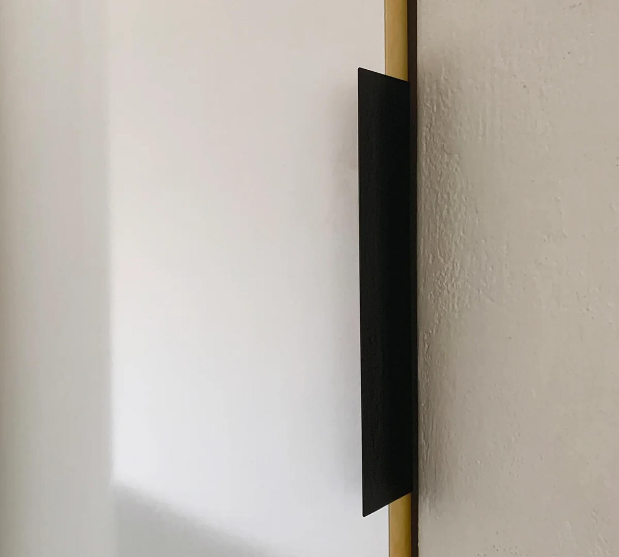 Maniglia in acciaio verniciato a polvere nero 0