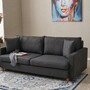 Schlafsofa 3-Sitzer Textil Anthrazit 1