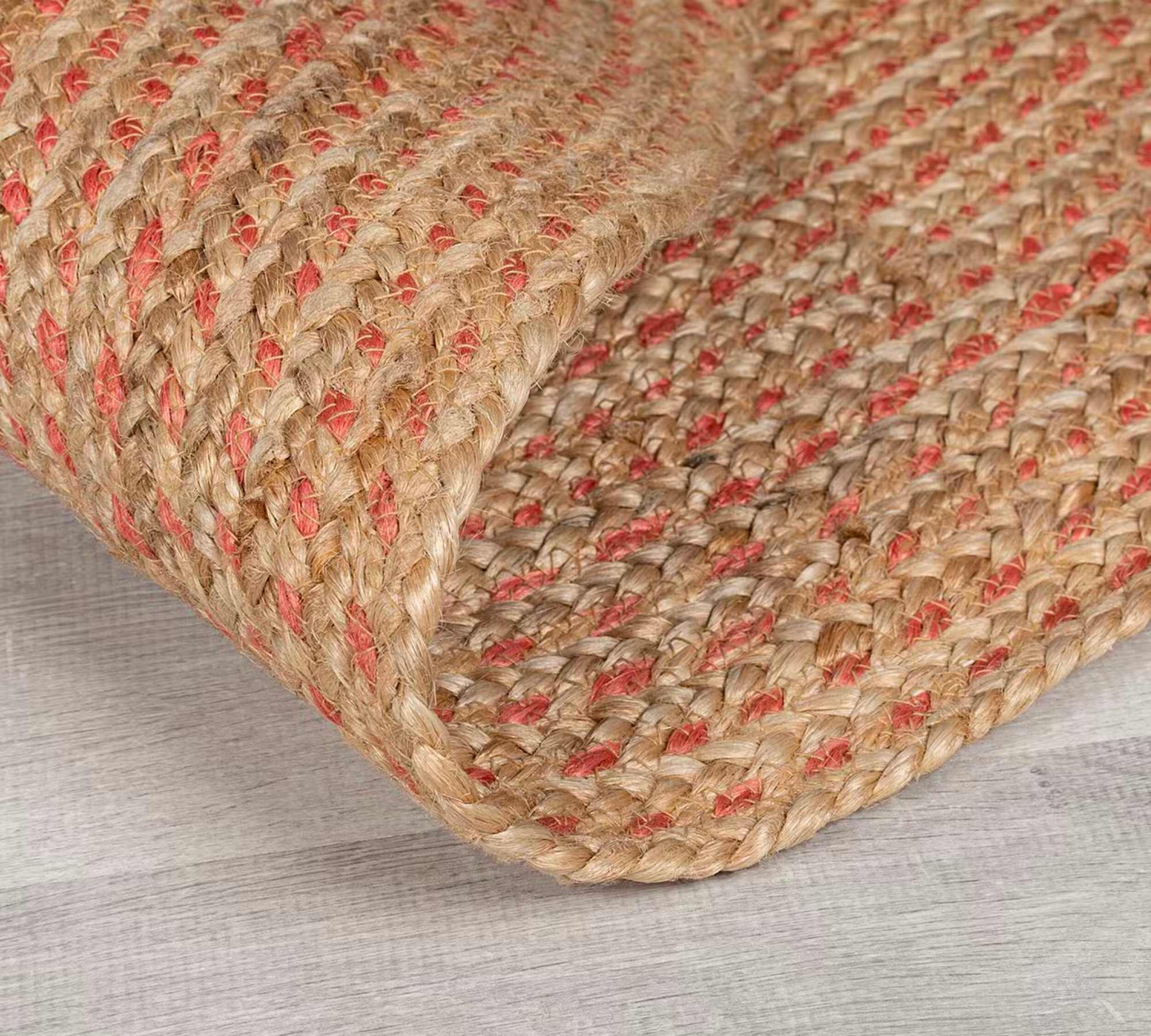 Capri Teppich Jute Natur Coral 180 x 180 cm 2