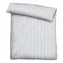 Jersey Bettwäsche Längsstreifen Baumwolle 155 x 220 + Kissen 3